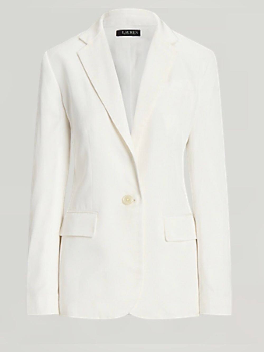 NWT Lauren Ralph Lauren Linen-Blend Twill Blazer Size 12P - Picture 2 of 8